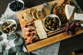 Solid Maple & Walnut Edge-Grain Butcher Block Cutting Board